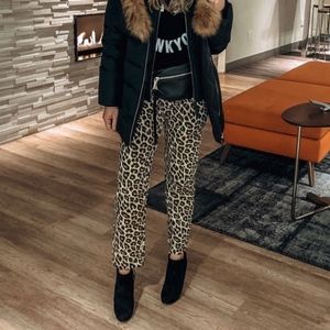 Forever 21 Leopard Print Crop Pants